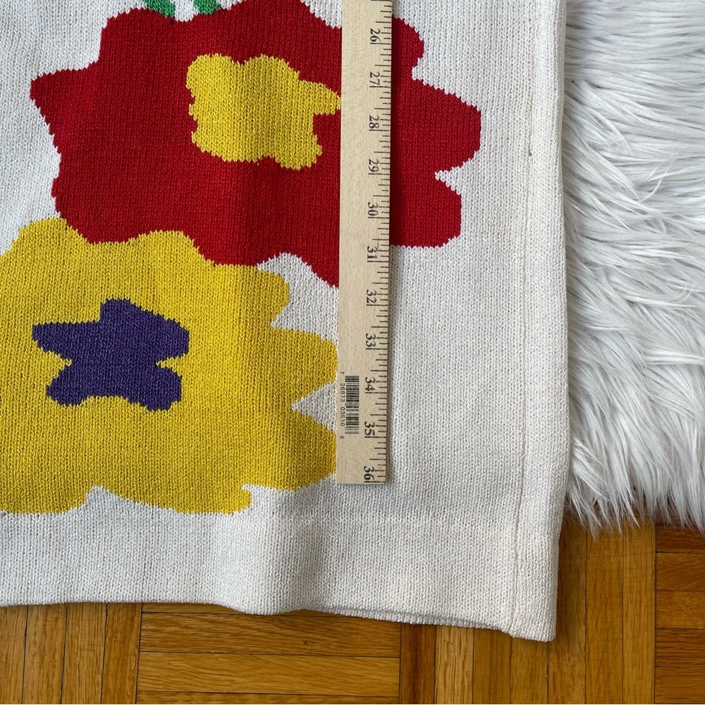 ANTONELLA PREVE vintage Floral knitted  Sweater Dress - Picture 10 of 15